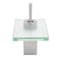 Novatto MONROE Single Lever Waterfall Lav Faucet, PVD Brushed Nickel/ Clear Glass GF-010BN-C - alternate 2